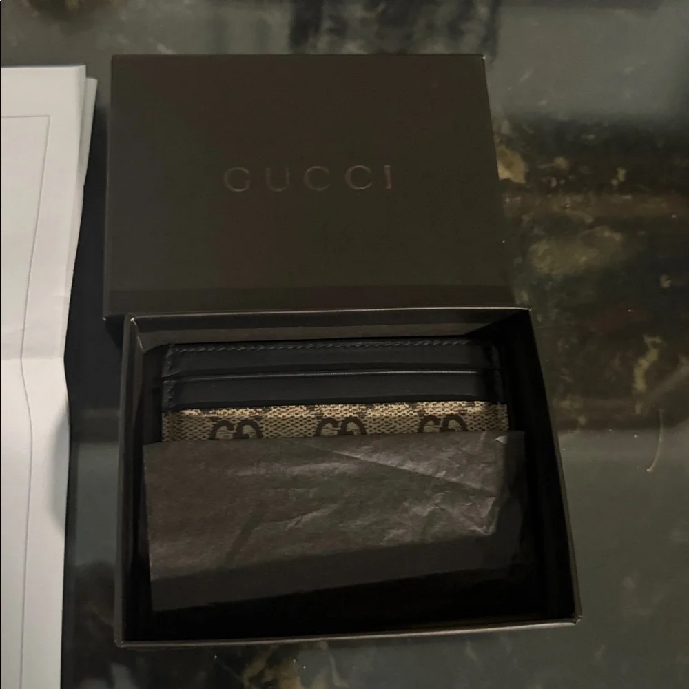 NWOT GUCCI GG Supreme Kingsnake Card Holder w/ Box & COA